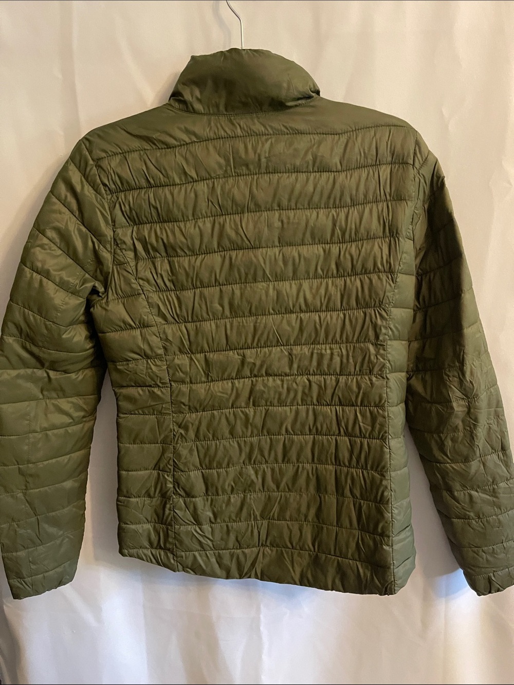 Old Navy Olive Green Quilted Puffer Lightweight Jacket XS - Picture 3 of 6